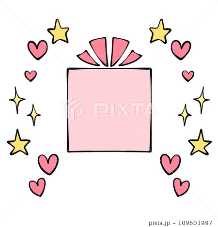 バレンタインプレゼントのフレーム素材 バレンタインプレゼントのフレーム素材 109601997