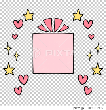 バレンタインプレゼントのフレーム素材 バレンタインプレゼントのフレーム素材 109601997