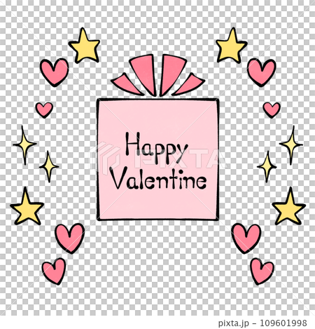 バレンタインのフレーム素材 109601998