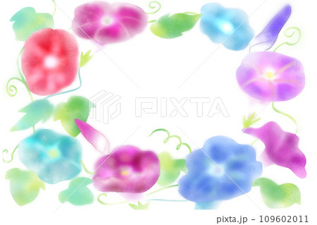 朝顔の花のカード6 109602011
