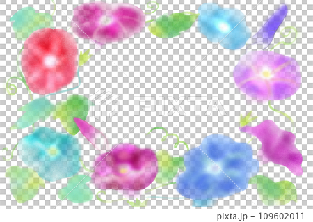 朝顔の花のカード6 109602011