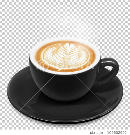 カフェラテのイラスト リアル 109602992
