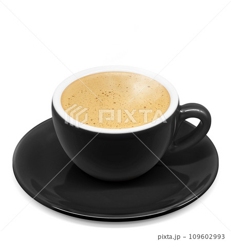 カフェオレ イラスト リアル 109602993