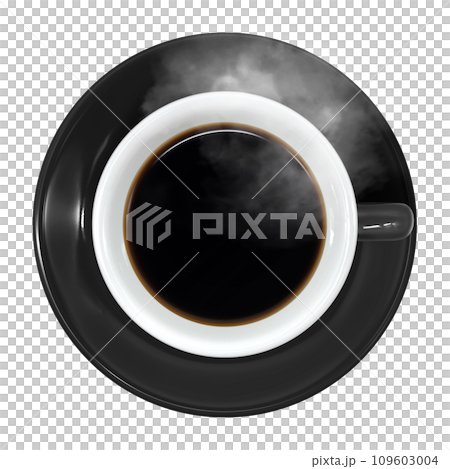 咖啡現實的俯視圖插圖 咖啡現實的俯視圖插圖 109603004