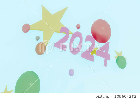 3D render year 2024 109604282