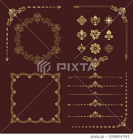 Vintage Big Set of Classic Patterns. Collection of Graphics Vintage Big Set of Classic Patterns. Collection of Graphics 109604391