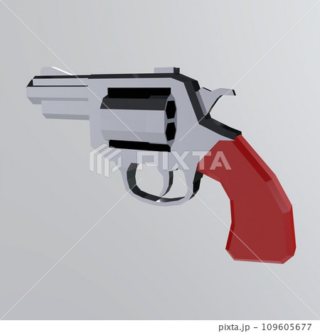 Revolver isolated on white background 109605677