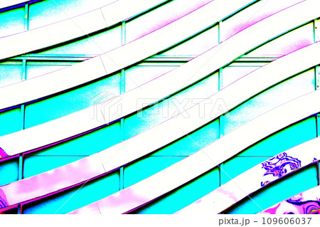 abstraction of wavy lines forming the likeness of a zebra. 109606037