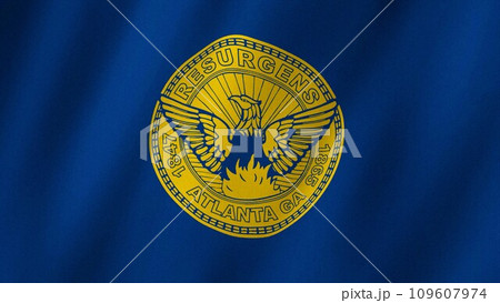 Flag of Atlanta, Georgia images, Atlanta, Georgia flag waving in the wind 109607974