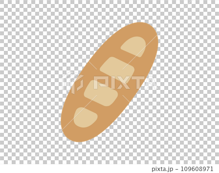 Illustration of french bread icon Illustration of french bread icon 109608971