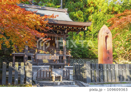 秋の京都 今宮神社末社 紅葉に包まれた織姫神社 秋の京都 今宮神社末社 紅葉に包まれた織姫神社 109609363