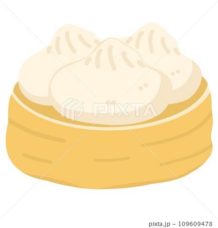 Chinese Steam Buns Illustration 109609478