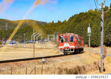 ローカル線を走る明知鉄道 109610417