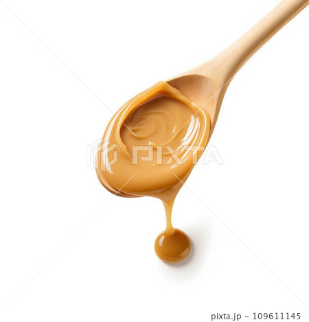 Spoon of Peanut Butter. Generative ai 109611145