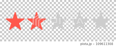 簡單的紅色兩星標記 109611308