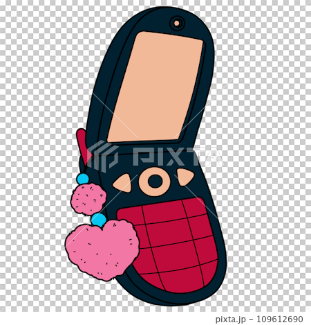The illustration of a mobile phone 109612690