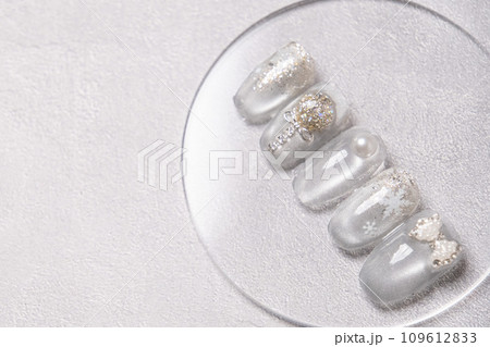 クリスマス ネイルチップ/ジェルネイル/Christmas nail tip sample 109612833