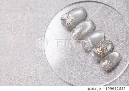 クリスマス ネイルチップ/ジェルネイル/Christmas nail tip sample 109612835