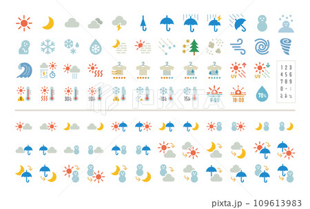 お天気のアイコンセット 109613983