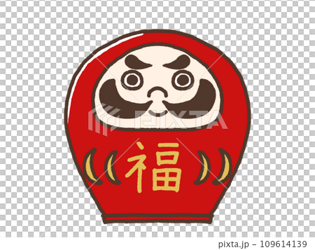 だるまのイラスト 109614139