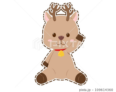 ミニキャラトナカイのイラスト1 ミニキャラトナカイのイラスト1 109614360