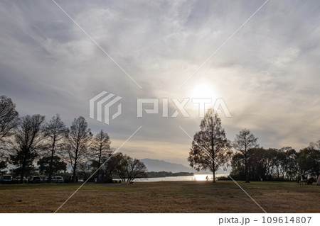 滋賀県草津市　琵琶湖畔の公園 109614807