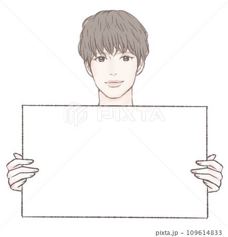 パネル/説明する/看板/カンペ/スケッチブック/紙芝居/看板/ポイント/解説/説明/注目/教える/先 パネル/説明する/看板/カンペ/スケッチブック/紙芝居/看板/ポイント/解説/説明/注目/教える/先 109614833