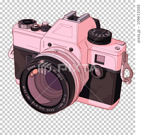 Hand-drawn illustration of a retro camera Hand-drawn illustration of a retro camera 109615088