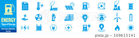 Electricity, Energy Types, Energy, icons  109615141