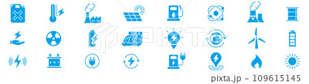 Electricity, Energy Types, Energy, icons  109615145