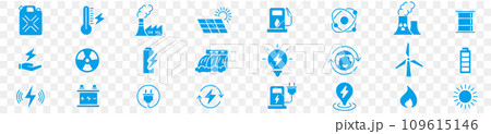 Electricity, Energy Types, Energy, icons  109615146