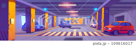Underground car parking interior 109616017
