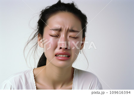 悲嘆する女性「AI生成画像」 悲嘆する女性「AI生成画像」 109616394