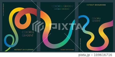 Linear gradient. Flower arrangement for posters, banners, covers, interior design and creative creative ideas 109616716
