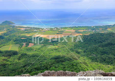 石垣島、野底岳からの風景 109616859
