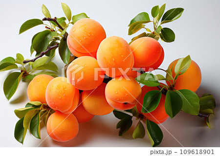 Fresh organic apricots on the background Fresh organic apricots on the background 109618901