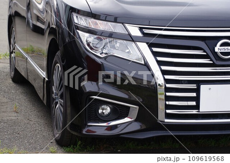 自動車イメージ　日産エルグランドのフロントマスク 109619568