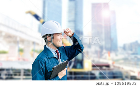 作業着の男性・建設 作業着の男性・建設 109619835
