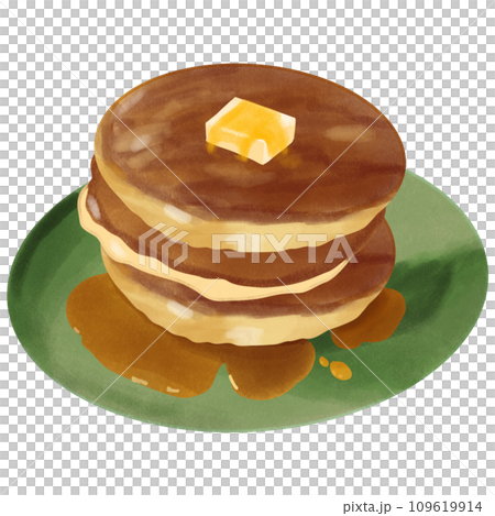 stack of pancakes isolated on white stack of pancakes isolated on white 109619914