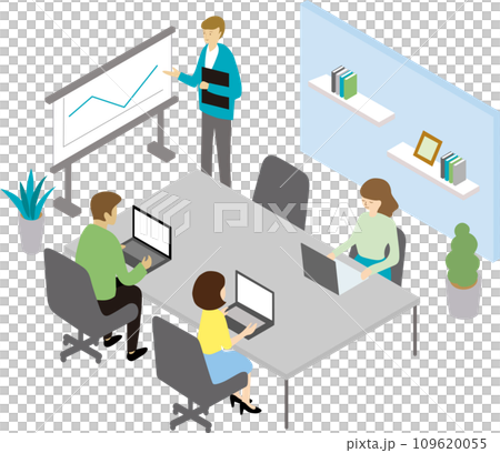 Office meeting/people illustration 109620055