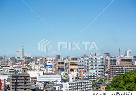 大分市街地と別府湾 大分市街地と別府湾 109623178