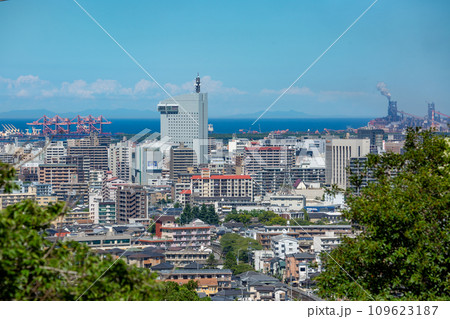 大分市街地と別府湾 大分市街地と別府湾 109623187
