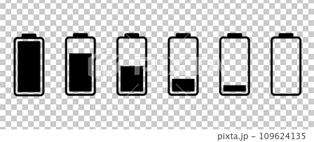 バッテリーの残量アイコンセット 109624135