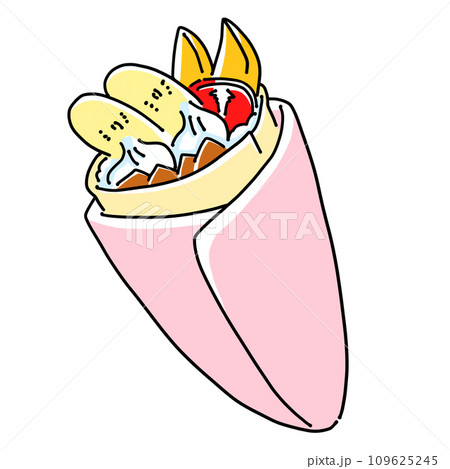 ゆるめシンプルクレープ　単品　ベタ塗り 109625245