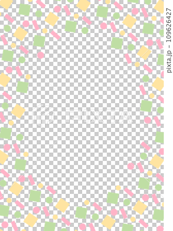 幾何学模様 フレームイラスト【A4・縦】 幾何学模様 フレームイラスト【A4・縦】 109626427