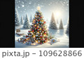 キラキラしたクリスマスツリー 109628866