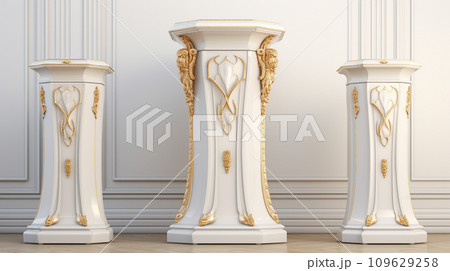 3d luxury podium for your product. Generative AI 109629258