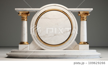 3d luxury podium for your product. Generative AI 109629266