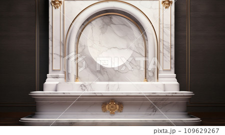 3d luxury podium for your product. Generative AI 109629267