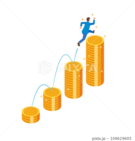 資産形成のイメージイラスト 資産形成のイメージイラスト 109629605